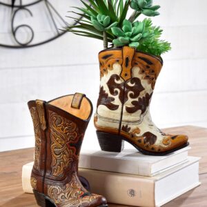 Cowboy Boot Vase