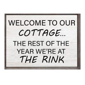 "Welcome to our Cottage" Wooden Sign