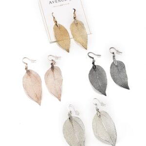 Alloy Leaf Earrings